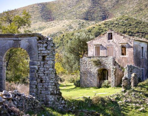 In the Lost Villages of the North Corfu