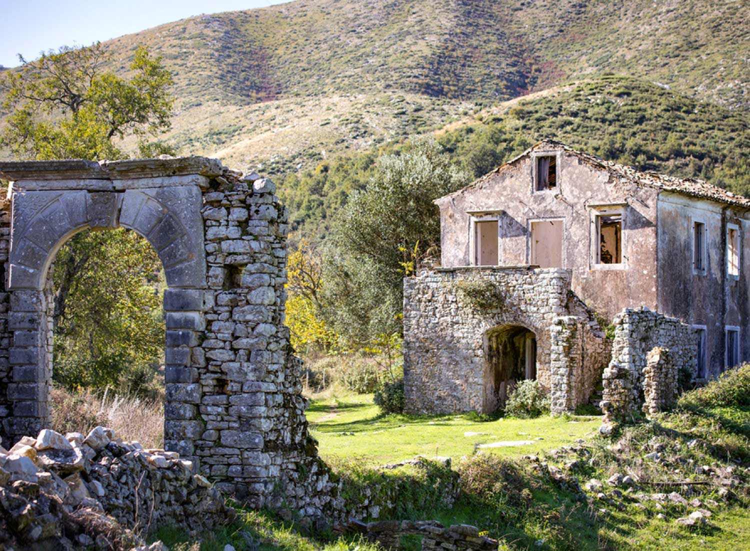 In the Lost Villages of the North Corfu